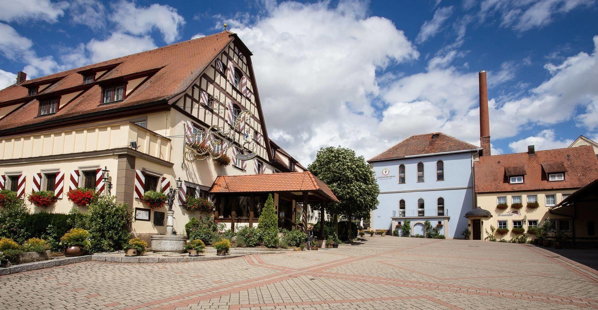 Hotel Brauereigasthof Landwehr-Braeu Reichelshofen Екстериор снимка